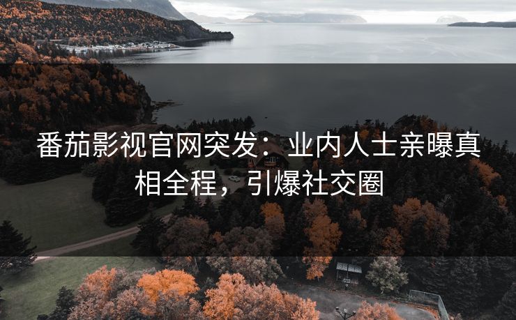番茄影视官网突发：业内人士亲曝真相全程，引爆社交圈